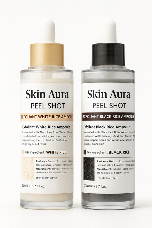 SkinAura™ Peel Shot Glow Rice Ampoule Pair